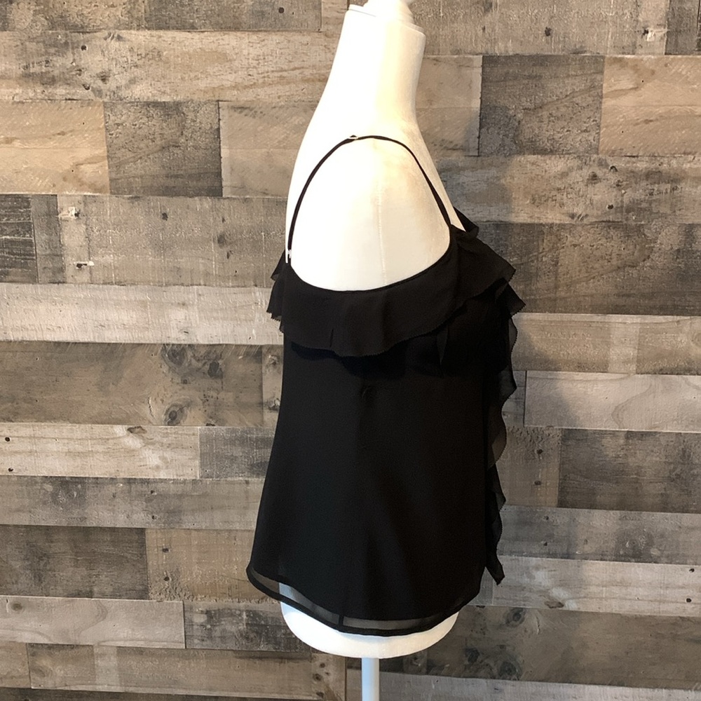 Banana Republic Silk Camisole with front ruffles Size 6 - Picture 3 of 16